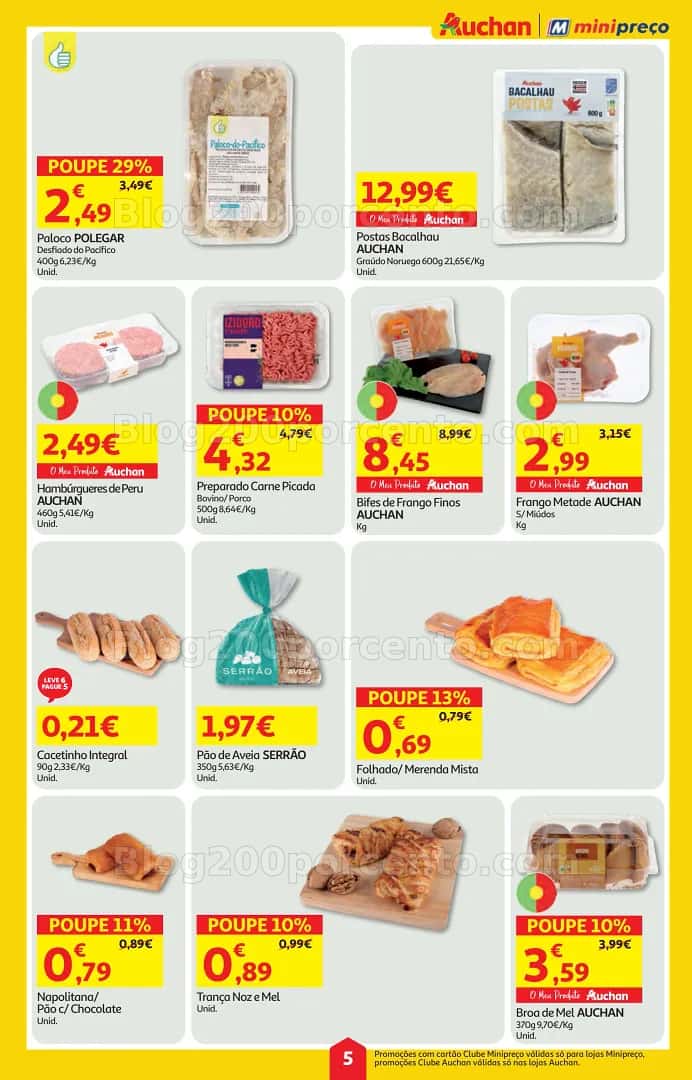 Antevisão Folheto AUCHAN - MINIPREÇO Promoções de 16 a 22 abril